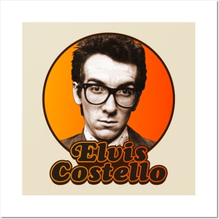 Elvis Costello ))(( Retro Music Icon Posters and Art